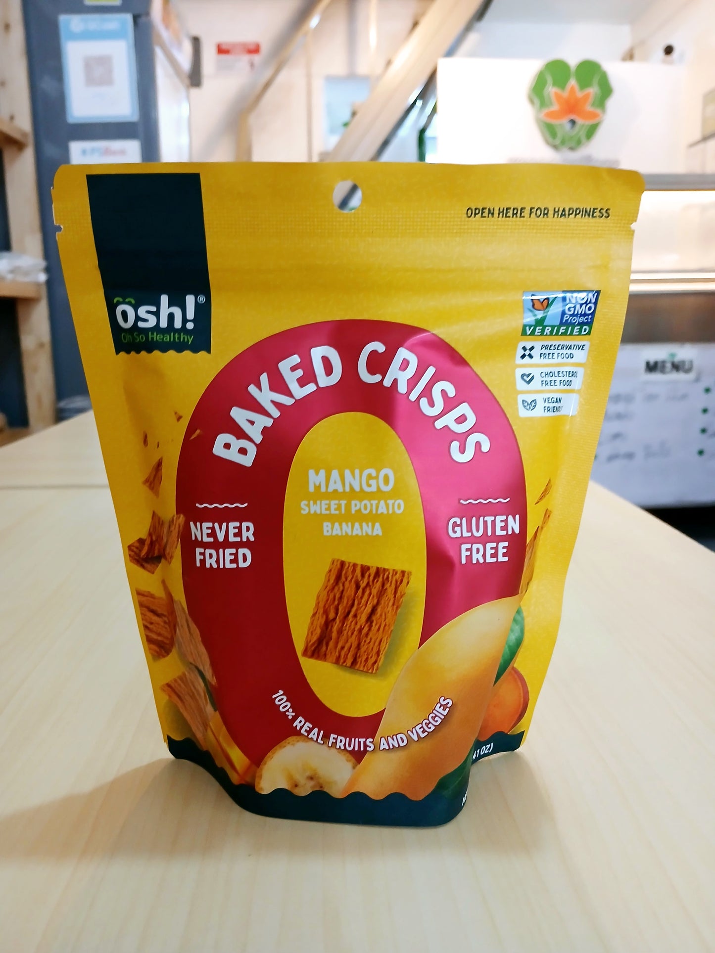 Vegan Baked Crisps (Mango Sweet Potato Banana Flavor)