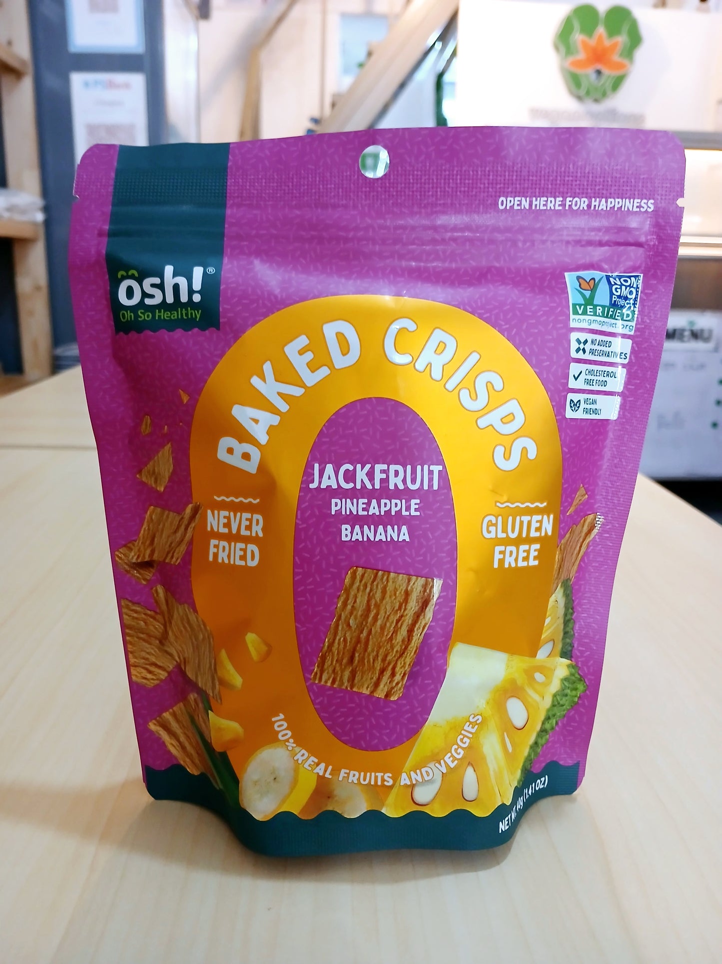 Vegan Baked Crisps (Jackfruit Pineapple Banana Flavor)