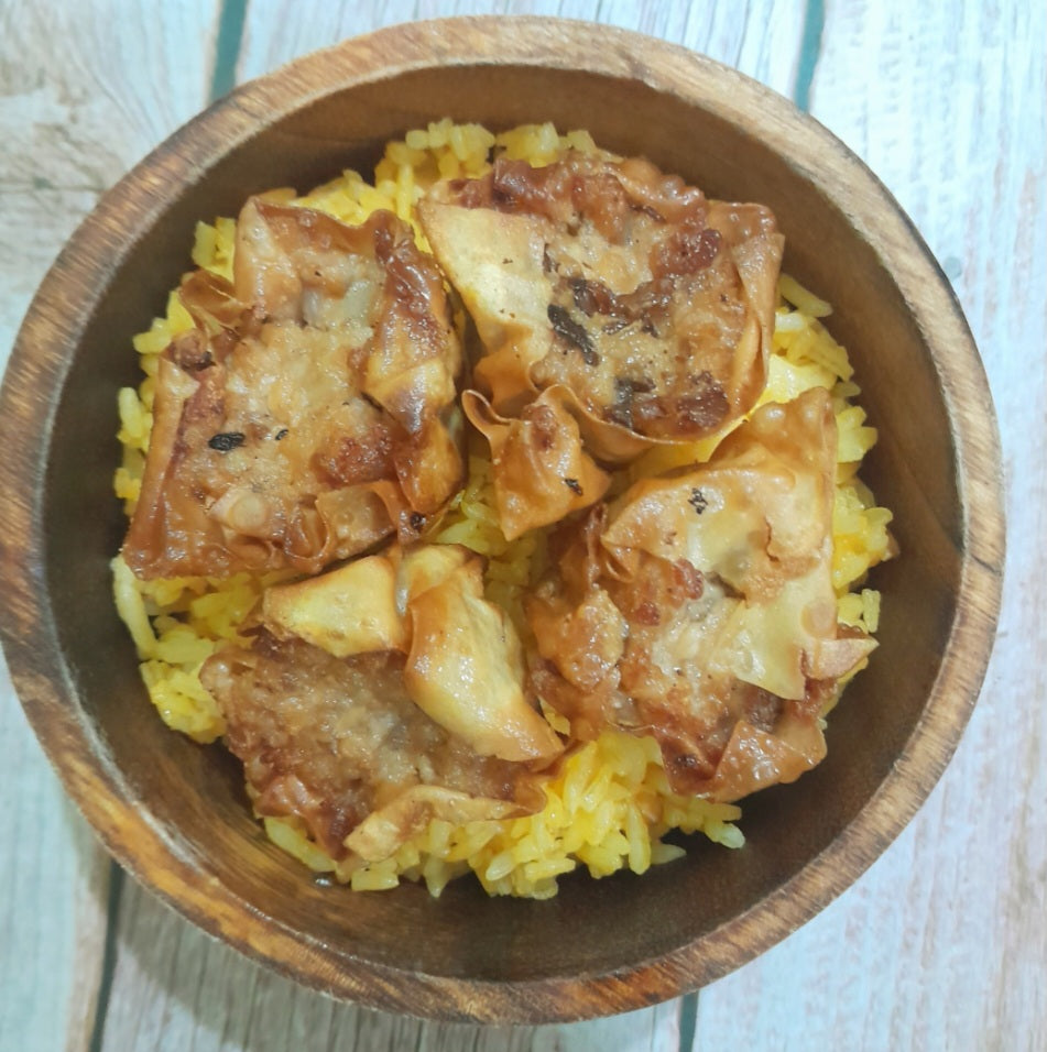 Vegan Siomai Rice Bowl