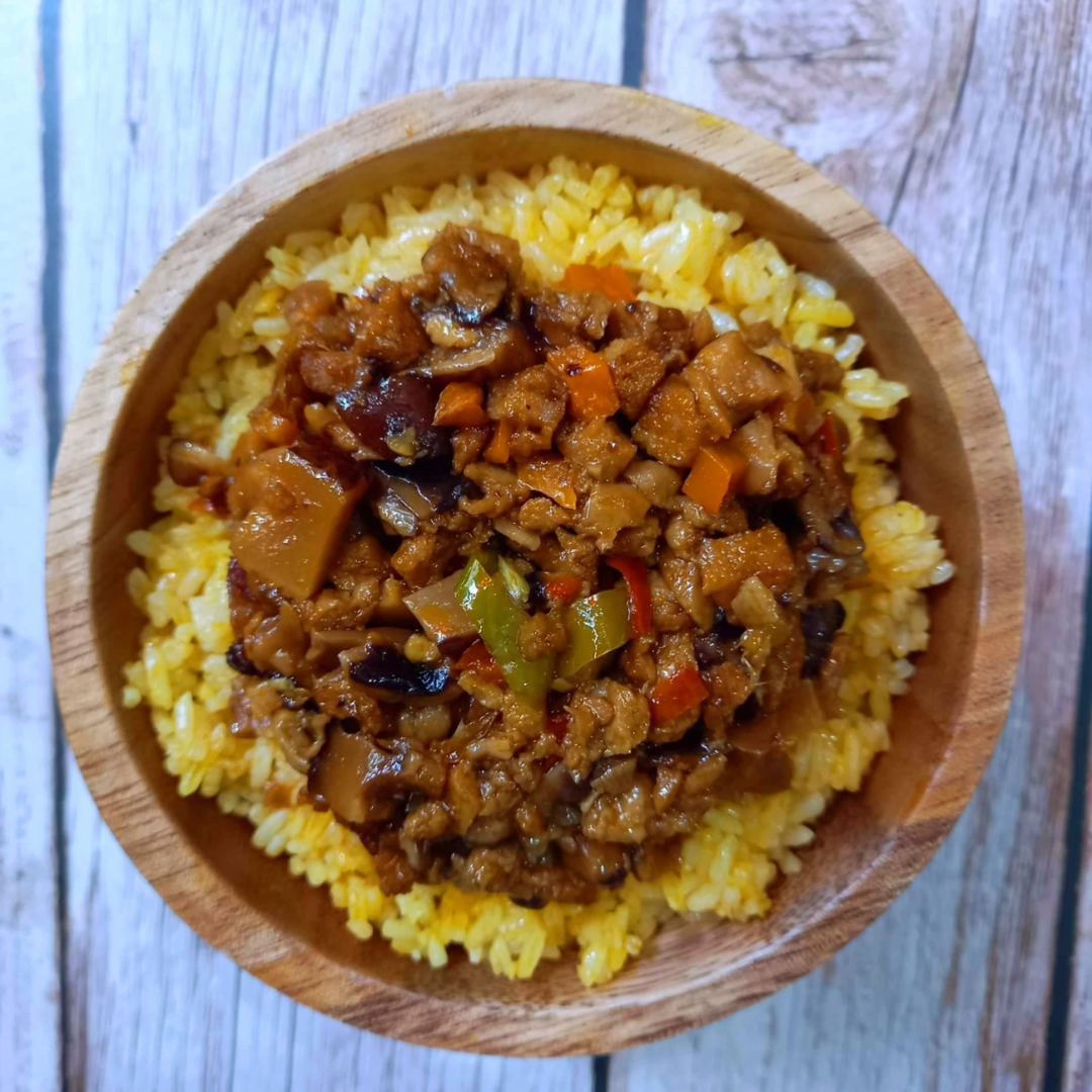 Mushroom Bopis Rice Bowl